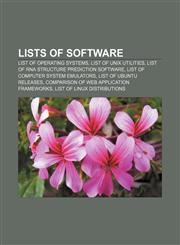 Lists of software List of operating systems, List of Unix utilities, List of RNA structure prediction software,1157253911,9781157253914