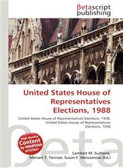 United States House of Representatives Elections, 1988,6130997337,9786130997335