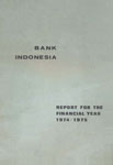 Report for the Financial Year 1974-1975 1st Edition