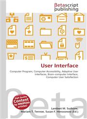 User Interface,6130309767,9786130309763