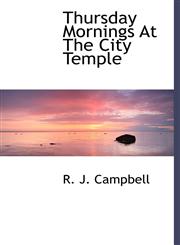 Thursday Mornings At The City Temple,1117997510,9781117997513