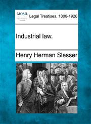 Industrial law.,1240121881,9781240121885
