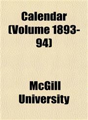Calendar (Volume 1893-94),1151942022,9781151942029