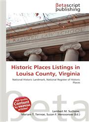 Historic Places Listings in Louisa County, Virginia,6137502953,9786137502952