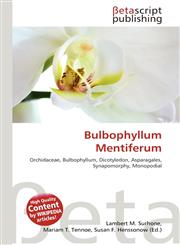 Bulbophyllum Mentiferum,6136250195,9786136250199