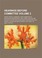 Hearings Before Committee Volume 2,1155109171,9781155109176
