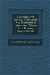 Cyclopaedia Of Biblical, Theological, And Ecclesiastical Literature, Volume 5... - Primary Source Edition,1293091197,9781293091197