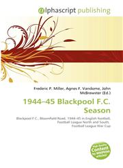 1944-45 Blackpool F.C. Season,6134197491,9786134197496