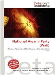 National Awami Party (Wali),6136108496,9786136108490