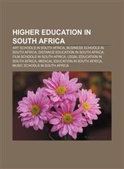 Higher education in South Africa Art schools in South Africa, Business schools in South Africa, Distance education in South Africa,1157192092,9781157192091