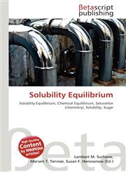 Solubility Equilibrium,6131008833,9786131008832
