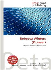 Rebecca Winters (Pioneer),6136240432,9786136240435