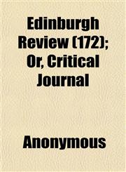 Edinburgh Review (172); Or, Critical Journal,1152478974,9781152478978