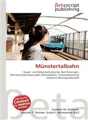Münstertalbahn,613477927X,9786134779272