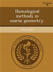 Homological methods in coarse geometry.,1248950976,9781248950975