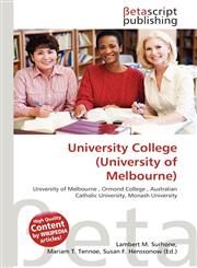 University College (University of Melbourne),6137664686,9786137664681
