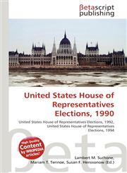 United States House of Representatives Elections, 1990,6130997426,9786130997427