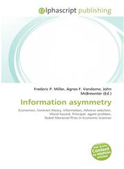 Information asymmetry,6131728496,9786131728495