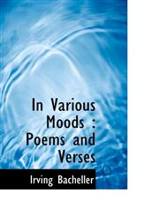 In Various Moods Poems and Verses,1117615456,9781117615455