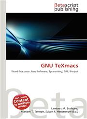 GNU TeXmacs,3639950828,9783639950823