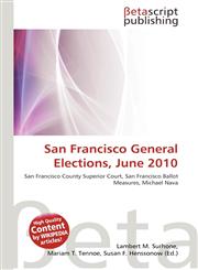 San Francisco General Elections, June 2010,6136108542,9786136108544