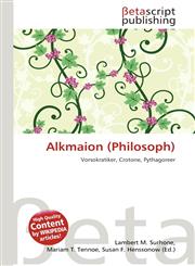Alkmaion (Philosoph),6134491101,9786134491105