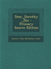 Dear_Dorothy_Dix - Primary Source Edition,1293228745,9781293228746