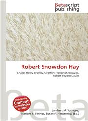 Robert Snowdon Hay,613512028X,9786135120288