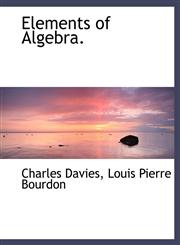 Elements of Algebra.,1116365103,9781116365108