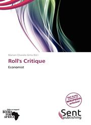 Roll's Critique,6138833643,9786138833642