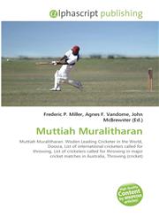 Muttiah Muralitharan,613003377X,9786130033774