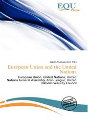 European Union and the United Nations,6135855336,9786135855333