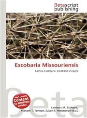 Escobaria Missouriensis,6133139560,9786133139565