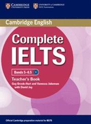 Complete IELTS Bands 5-6.5 Teacher's Book,0521185165,9780521185165