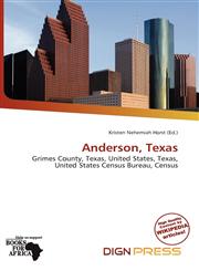 Anderson, Texas,6201800301,9786201800304
