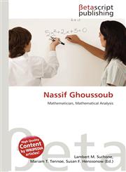 Nassif Ghoussoub,6135176064,9786135176063