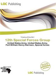 12th Special Forces Group,6200480656,9786200480651