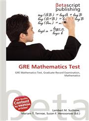 GRE Mathematics Test,613113765X,9786131137655