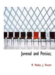 Juvenal and Persius;,1140242660,9781140242666
