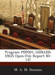 Program Pdp001; Genadd Usgs Open-File Report 80-137,1288947275,9781288947270