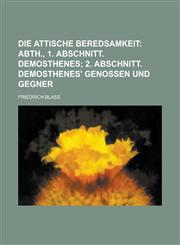 Die Attische Beredsamkeit,1234533987,9781234533984
