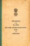 Proceedings of the All - India Dry Zone Afforestation Study Tour and Symposium