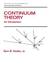 Continuum Theory An Introduction,0824786599,9780824786595