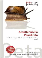 Acanthinucella Paucilirata,6137517942,9786137517949