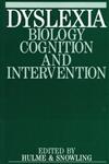 Dyslexia Biology, Cognition and Intervention 1st Edition,1861560354,9781861560353