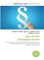 Law of the European Union,6130031661,9786130031664