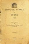 Economic Survey of Burma - 1953 Presented in Parliament by the Hon' ble Minister of Finance and Revenue August 18, 1953