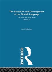 The Structure and Development of the Finnish Language,0700708030,9780700708031