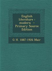 English Literature Modern,1289819572,9781289819576