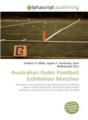 Australian Rules Football Exhibition Matches,6130221738,9786130221737